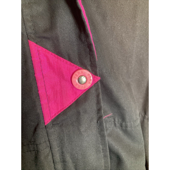 Vintage Women’s Fera Skiwear Snow Jacket Size 16 Neon Pink Blue Green Winter - Picture 6 of 16